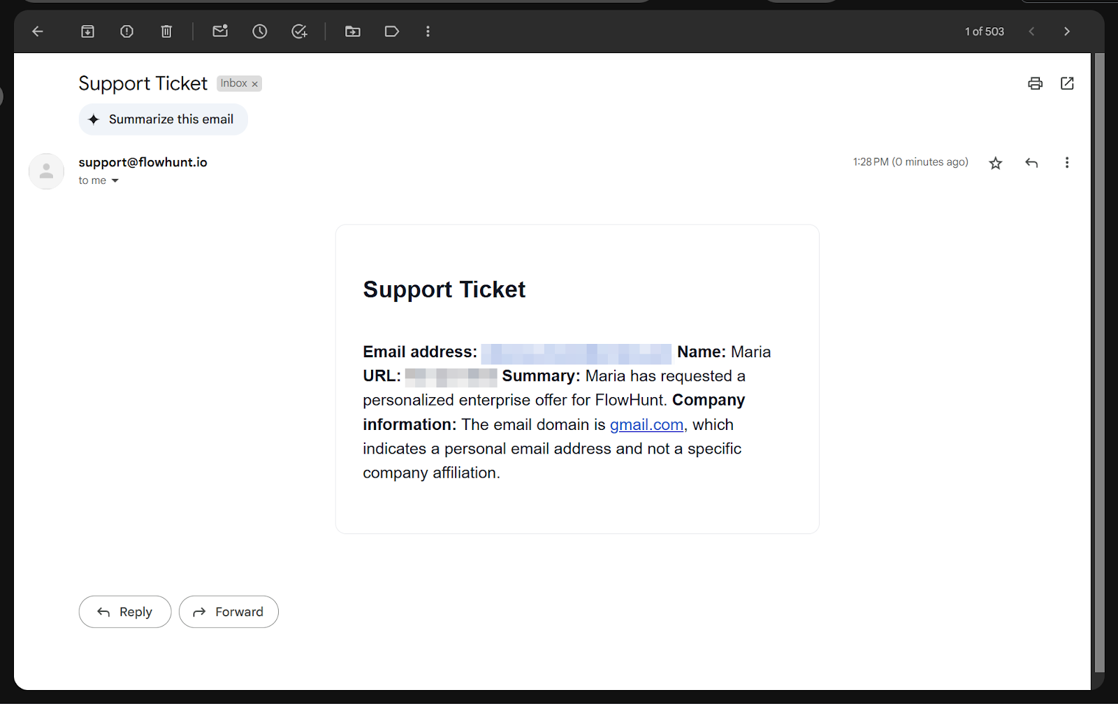 Notificare de Client Potențial din Chatbot-ul FlowHunt