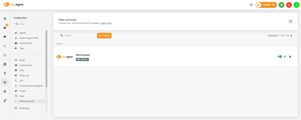 Integrare reușită între Viber și LiveAgent