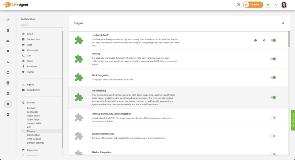 Urmărire a timpului activată