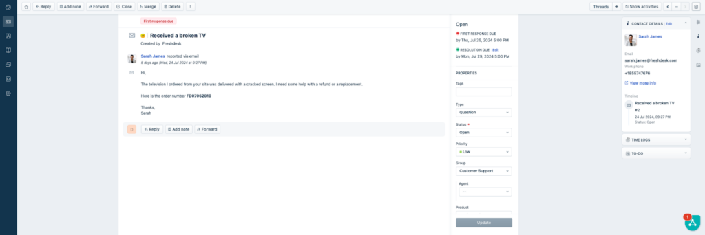 Mediul de Bilete al Freshdesk
