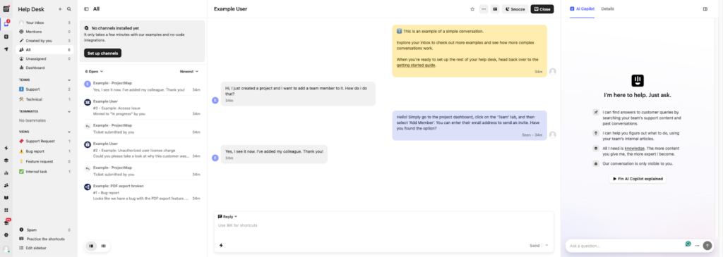 Software de Servicii pentru Clienți Intercom