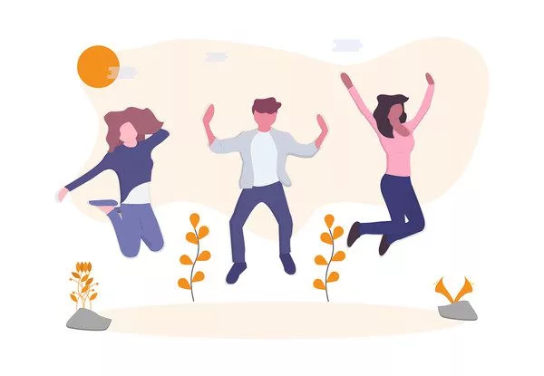 Clienți fericiți cu suport e-commerce