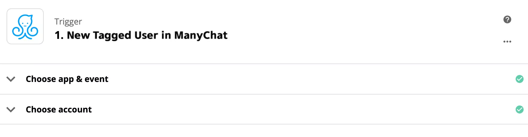 Configurarea declanșatorului ManyChat pe Zapier
