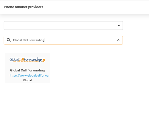 Furnizor Global Call Forwarding