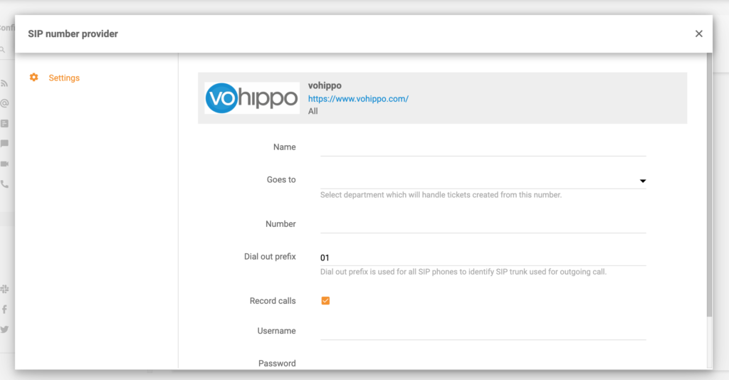 Integrare Vohippo LiveAgent