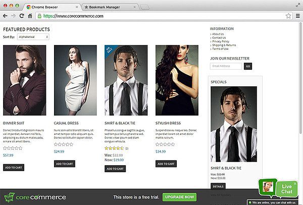 Integrare chat live CoreCommerce LiveAgent