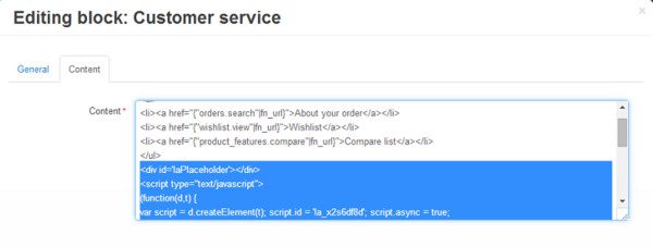 Integrare CS-Cart LiveAgent