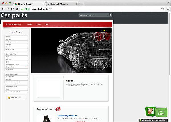 Integrarea chat live Fortune 3 activă