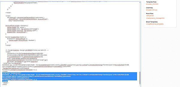 Buton de chat în direct plasat în corpul magazinului online Volusion