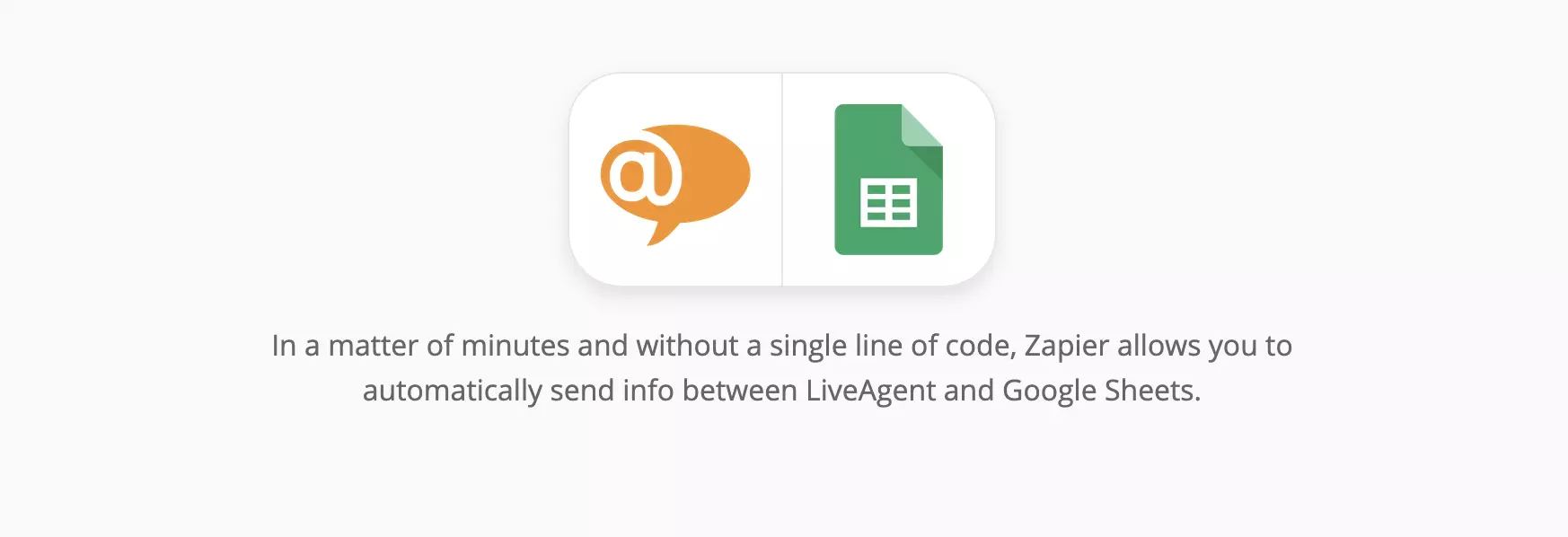 Integrare LiveAgent și Google Sheets pe Zapier