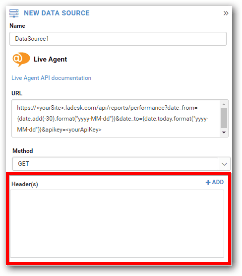 Informații antet Bold BI
