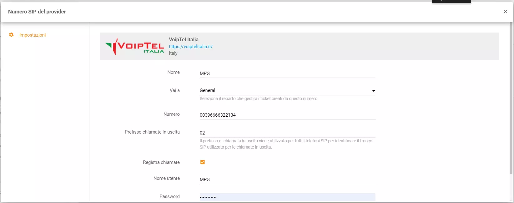 Acreditări VoipTel Italia
