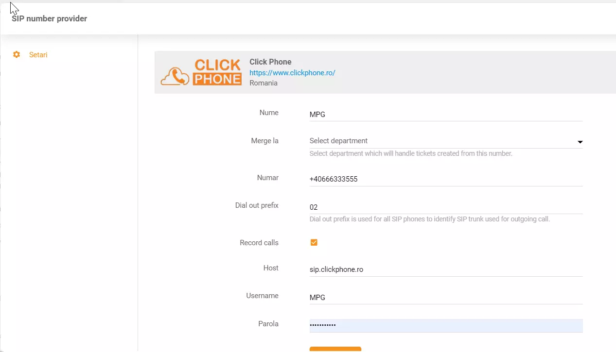 Acreditări ClickPhone