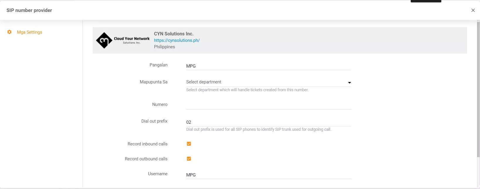 Acreditări CYN Solutions Inc