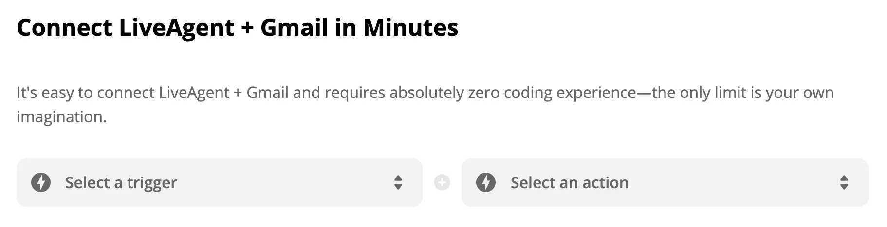 Selectie trigger si actiune
