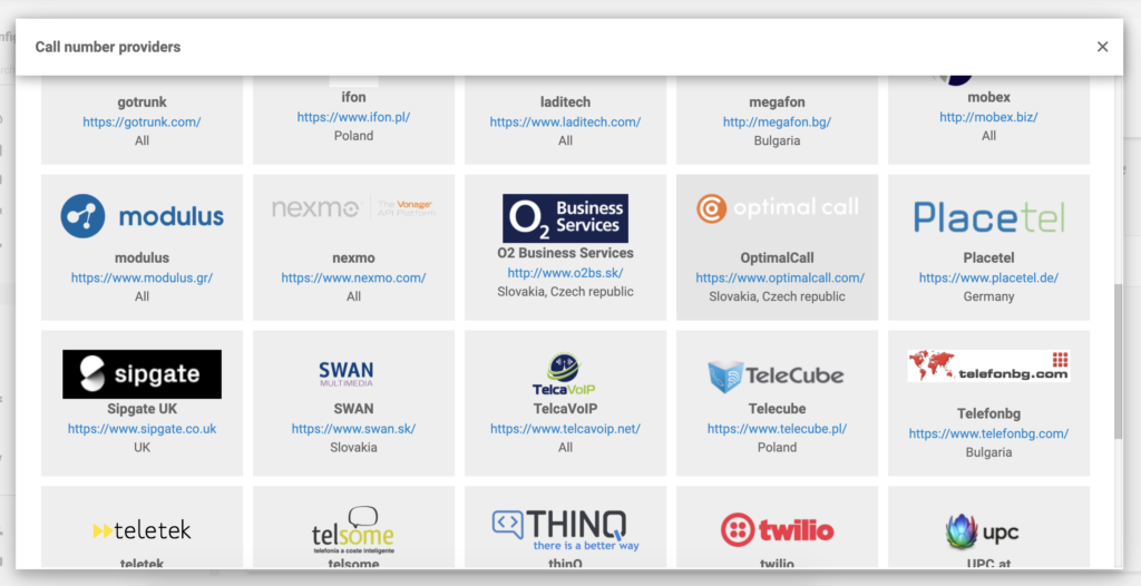 Optimal Call în lista furnizorilor VoIP