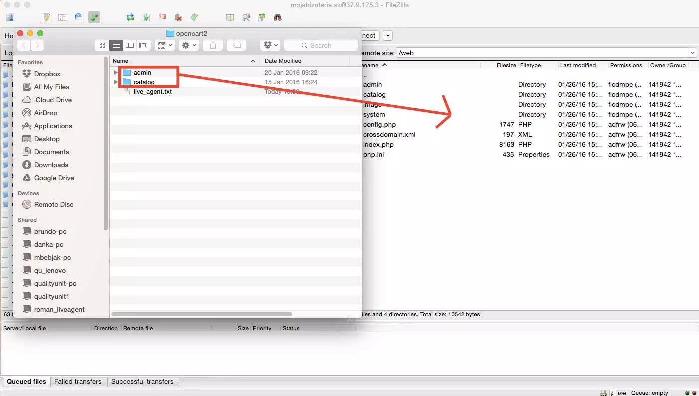 OpenCart LiveAgent integration - Upload files
