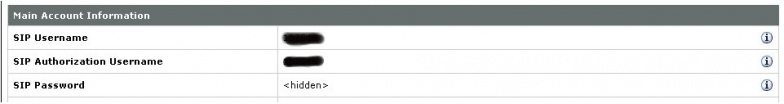 Nume de utilizator și parolă VoIP.ms în setările SIP