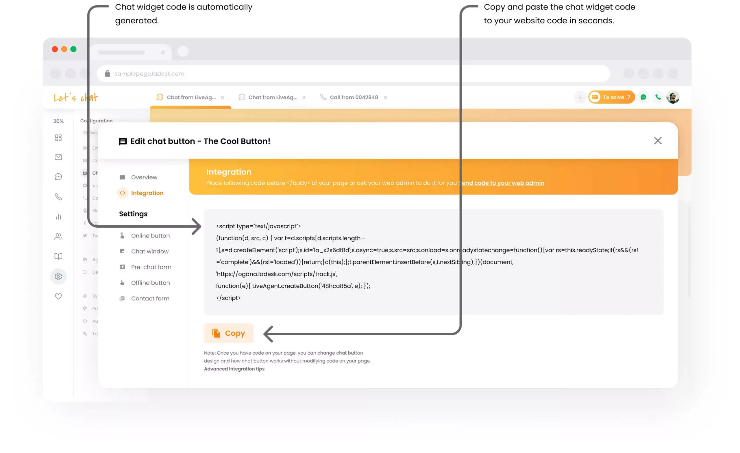 Integrați în site-ul web