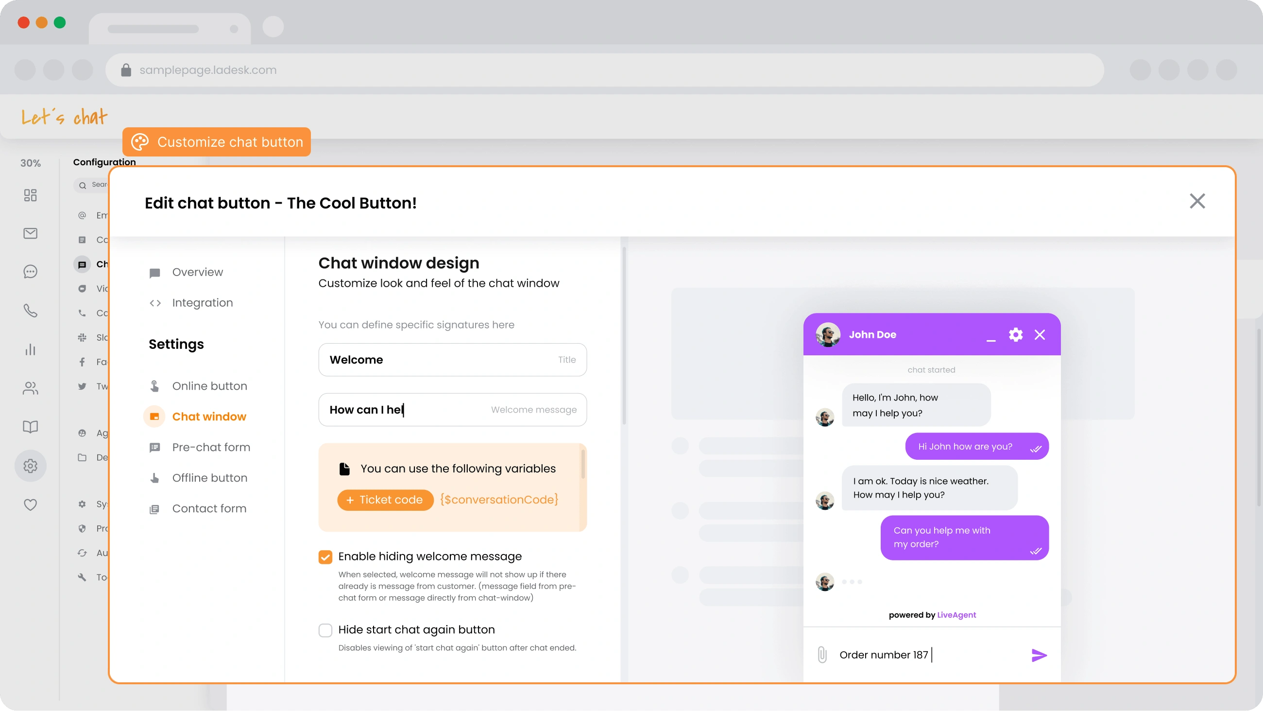 Personalizarea designului