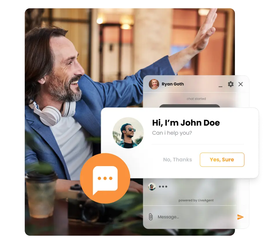 Invitații proactive de chat