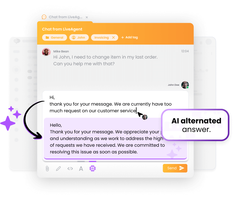 Asistentul AI LiveAgent