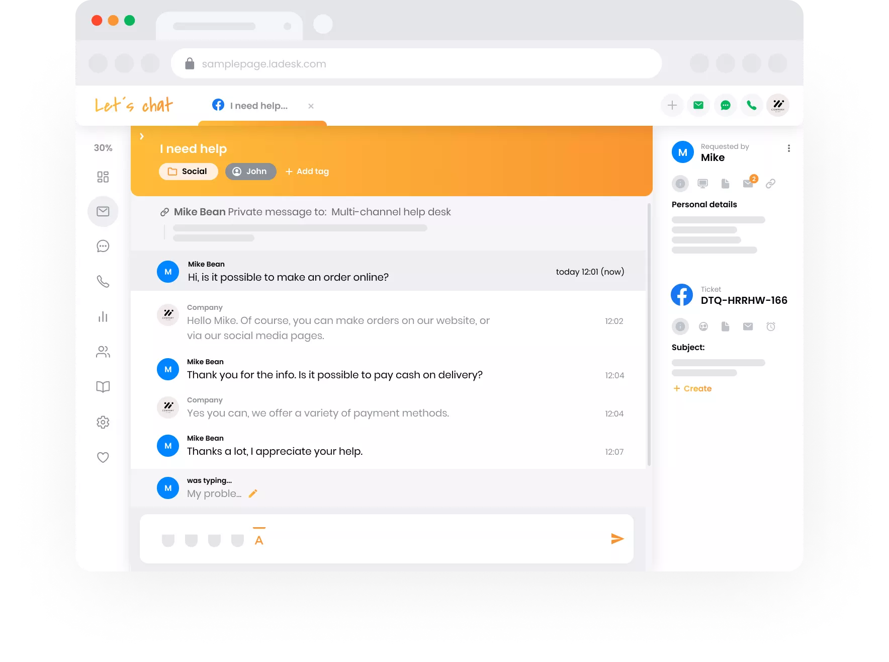 Vizualizarea echipei de suport