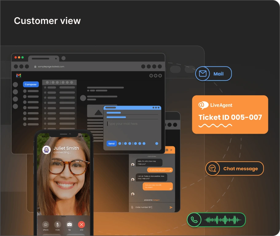 Vizualizare client