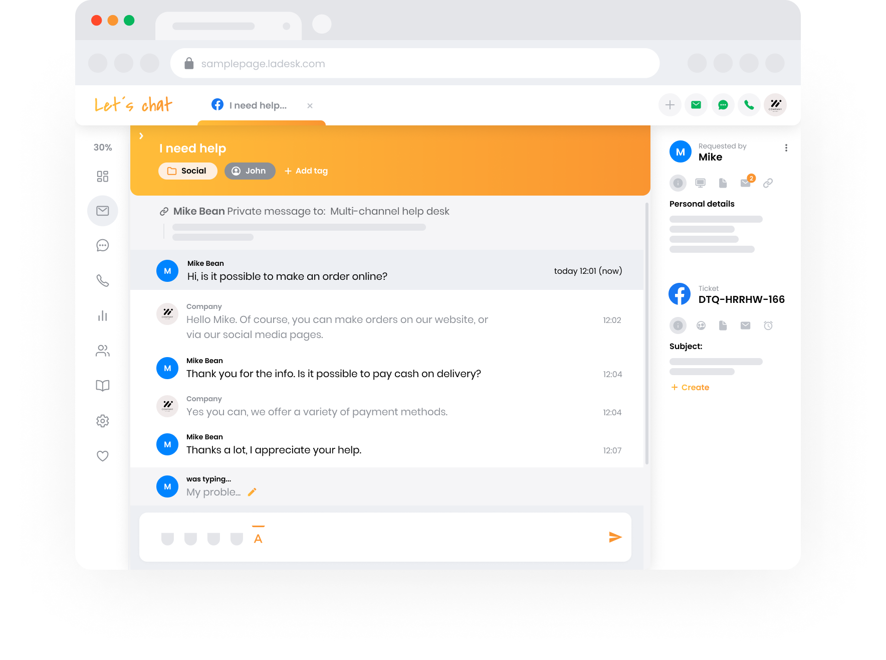 Vizualizarea echipei de suport
