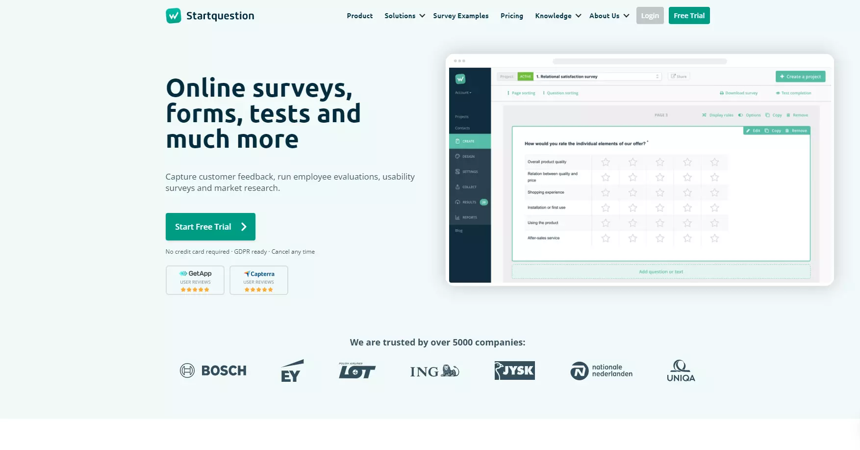 Pagina principală Startquestion