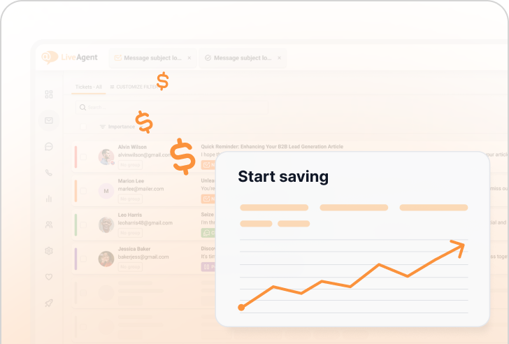 Economisește 75% la LiveAgent
