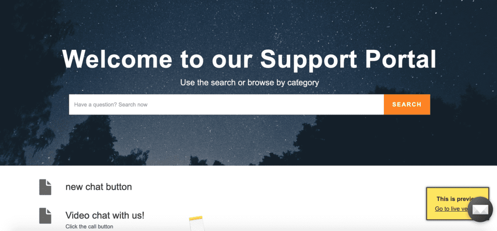 Un exemplu de portal client