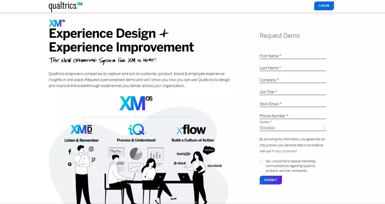 Pagina de pornire Qualtrics